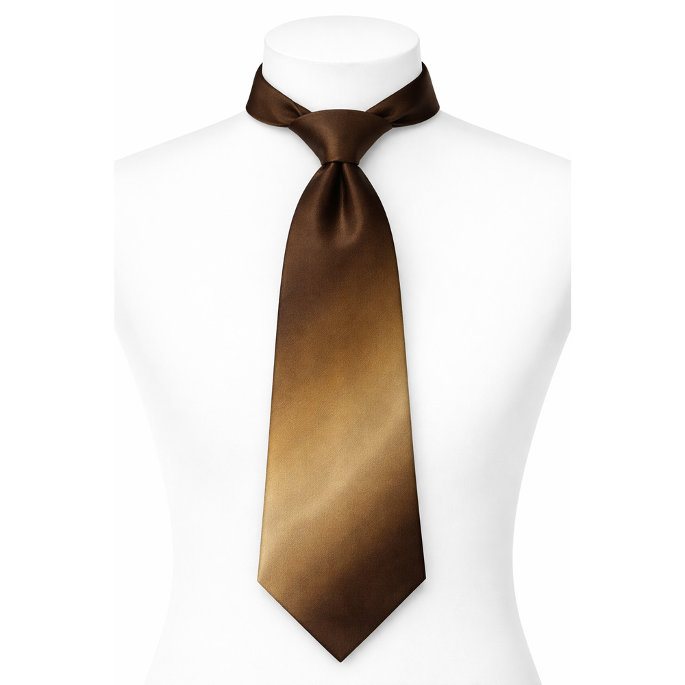 Don Loper California Ombre Brown Gold Silk Necktie Vintage Classic Mens Tie